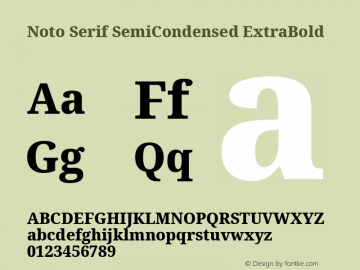 Noto Serif SemiCondensed ExtraBold Version 2.005; ttfautohint (v1.8.4) -l 8 -r 50 -G 200 -x 14 -D latn -f none -a qsq -X 