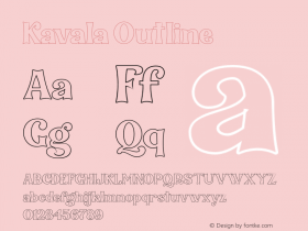 Kavala-Outline Version 1.000;PS 001.001;hotconv 1.0.56图片样张