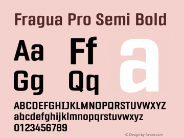 FraguaPro-SemiBold Version 1.681图片样张