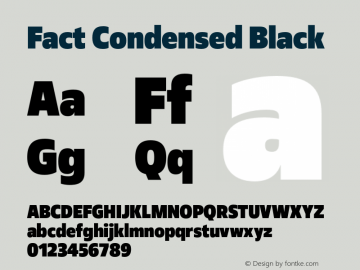 Fact-CondensedBlack Version 1.000图片样张