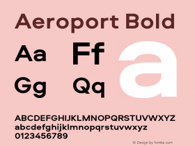 Aeroport-Bold Version 2.000图片样张