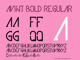 Avint Bold Version 1.00;February 27, 2021;FontCreator 11.5.0.2422 64-bit图片样张