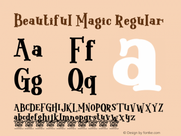 Beautiful Magic Version 1.008;Fontself Maker 3.5.7图片样张