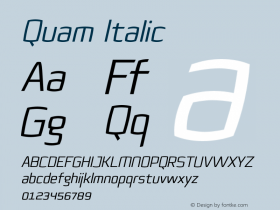 Quam-Italic 1.000图片样张