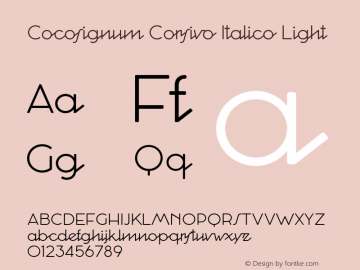 Cocosignum Corsivo Italico Lt Version 2.001图片样张