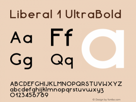 Liberal1-UltraBold Version 1.000图片样张