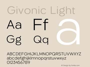 Givonic-Light Version 1.000图片样张