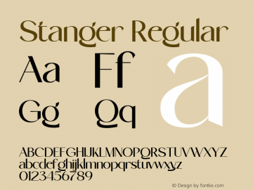 Stanger Regular Version 1.00图片样张