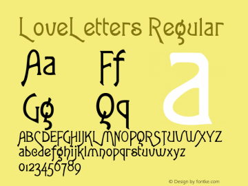 LoveLetters Regular Rev. 003.000图片样张