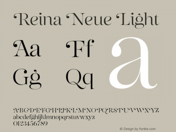 ReinaNeue-Light 1.0 | web-OT图片样张