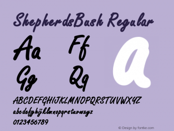 ShepherdsBush Regular Macromedia Fontographer 4.1.3 7/1/02 Font Sample