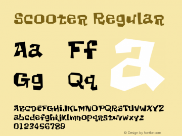 Scooter Regular 001.000 Font Sample