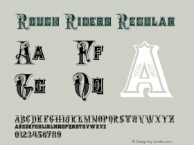 Rough Riders Regular 06/11/2004 Font Sample