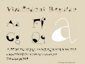 VivaBodoni Regular 1.0 2004-06-13 Font Sample