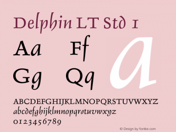 DelphinLTStd-1 Version 2.086;PS 005.000;hotconv 1.0.67;makeotf.lib2.5.33168图片样张