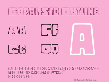 CopalStd-Outline Version 2.076;PS 002.000;hotconv 1.0.67;makeotf.lib2.5.33168图片样张