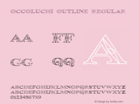 Occoluchi Outline Regular 1.00图片样张