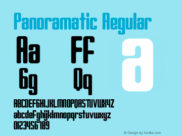 Panoramatic Version 1.006;Fontself Maker 3.5.6图片样张