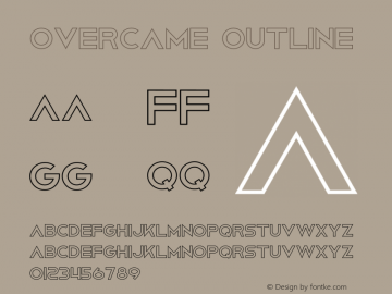 Overcame Outline Version 1.003;Fontself Maker 3.5.6图片样张