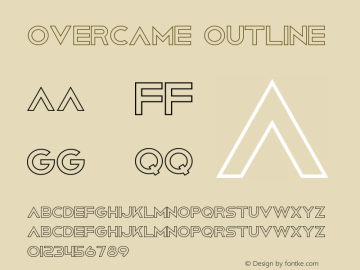 Overcame Outline Version 1.003;Fontself Maker 3.5.6图片样张