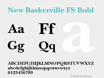 NewBaskervilleFS-Bold Version 1.070图片样张