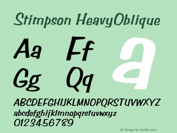 Stimpson HeavyOblique Rev. 003.000图片样张