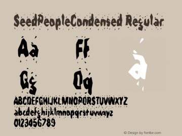 SeedPeopleCondensed Regular Rev. 003.000 Font Sample