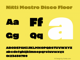 Nitti Mostro Disco Floor Version 1.1 | web-ttf图片样张