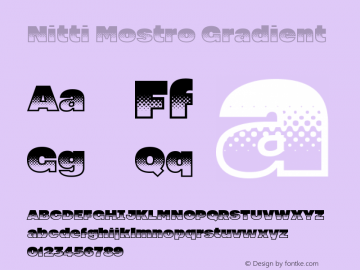 Nitti Mostro Gradient Version 1.1 | web-ttf图片样张