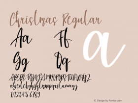 Christmas Version 1.001;Fontself Maker 3.5.7图片样张