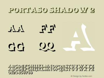 Portaso Shadow 2 Version 1.000;hotconv 1.0.109;makeotfexe 2.5.65596图片样张