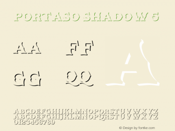 Portaso Shadow 5 Version 1.000;hotconv 1.0.109;makeotfexe 2.5.65596图片样张