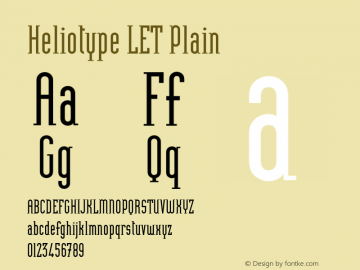 Heliotype LET Plain:1.0 1.0图片样张