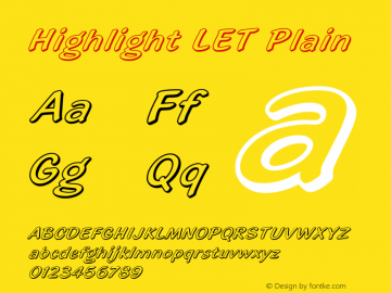 Highlight LET Plain:1.0 1.0图片样张