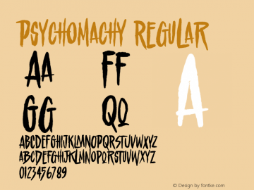 Psychomachy Version 1.00;October 17, 2021;FontCreator 13.0.0.2683 64-bit图片样张