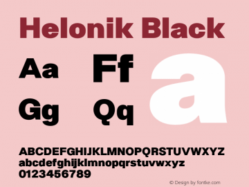 Helonik Black 1.000图片样张