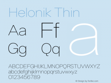 Helonik Thin 1.000图片样张