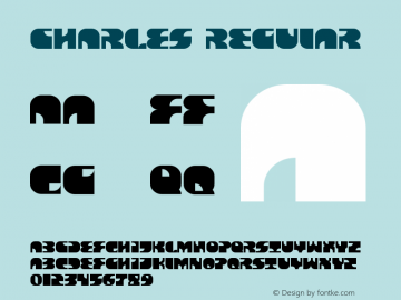 CHARLES Version 1.001;Fontself Maker 3.5.3图片样张