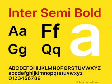 Inter Semi Bold Version 3.010;git-5ec5be088图片样张