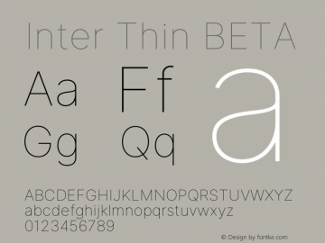 Inter Thin BETA Version 3.009;git-88e3c6a60图片样张