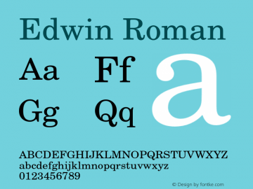 Edwin-Roman Version 1.00图片样张