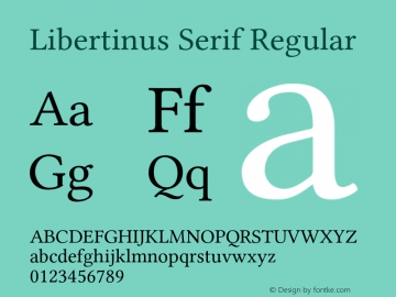 Libertinus Serif Regular Version 6.7图片样张