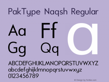 PakType Naqsh Regular Version 3.1图片样张