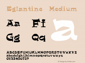 Eglantine Medium Version 001.000图片样张