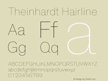 Theinhardt-Hairline Version 3.001图片样张