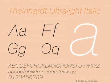 Theinhardt-UltralightIta Version 3.001图片样张