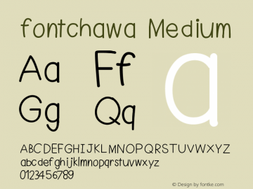 fontchawa Version 001.000图片样张