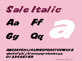 Sale Italic 001.000图片样张