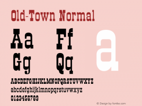 Old-Town Normal 001.000图片样张