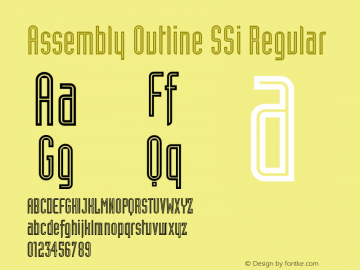 Assembly Outline SSi Regular Version 001.000图片样张